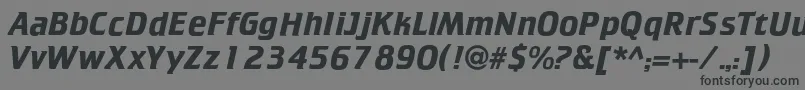 Шрифт Cricketboldc – чёрные шрифты на сером фоне