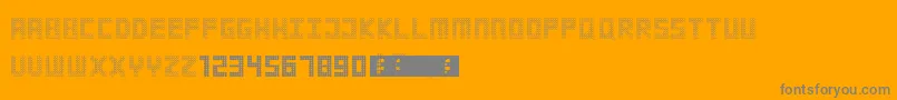 Strobelight Font – Gray Fonts on Orange Background