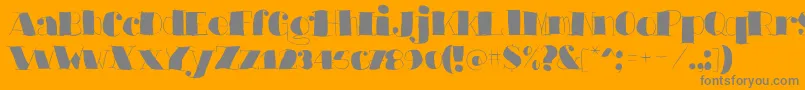 Police Barkantsblack – polices grises sur fond orange