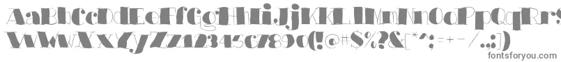 Barkantsblack Font – Gray Fonts on White Background