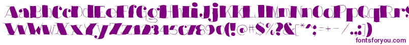 Czcionka Barkantsblack – fioletowe czcionki