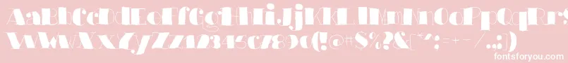 Barkantsblack Font – White Fonts on Pink Background