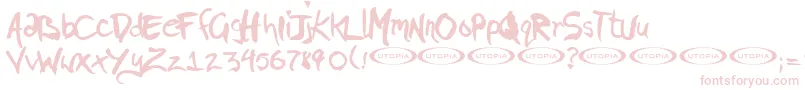 Pigae ffy Font – Pink Fonts on White Background