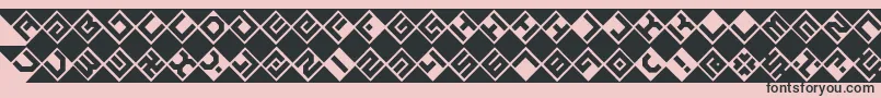 GrazeBrk Font – Black Fonts on Pink Background
