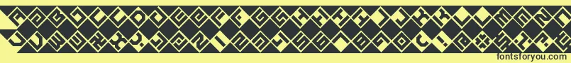 GrazeBrk Font – Black Fonts on Yellow Background