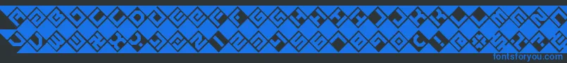 GrazeBrk Font – Blue Fonts on Black Background