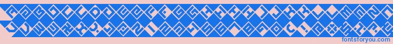 GrazeBrk Font – Blue Fonts on Pink Background
