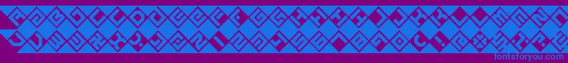 fuente GrazeBrk – Fuentes Azules Sobre Fondo Morado