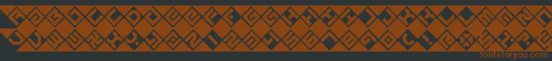 GrazeBrk Font – Brown Fonts on Black Background