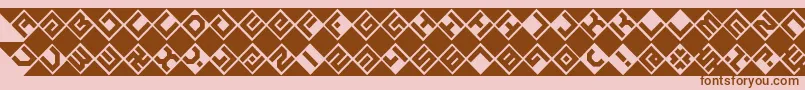 GrazeBrk Font – Brown Fonts on Pink Background