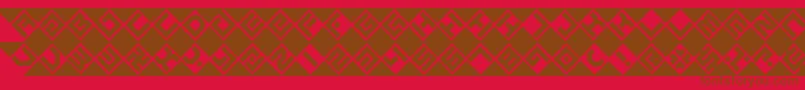 GrazeBrk Font – Brown Fonts on Red Background