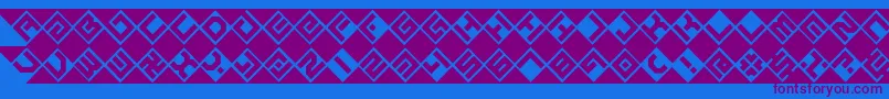 GrazeBrk Font – Purple Fonts on Blue Background