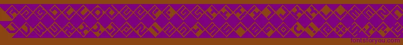 GrazeBrk Font – Purple Fonts on Brown Background
