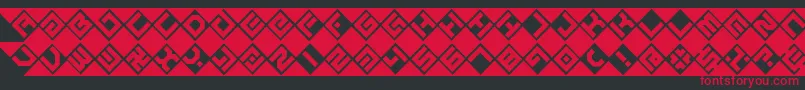 フォントGrazeBrk – 黒い背景に赤い文字
