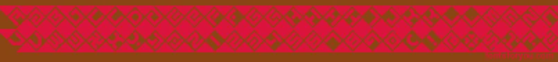 GrazeBrk Font – Red Fonts on Brown Background