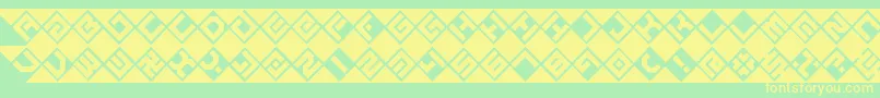 GrazeBrk Font – Yellow Fonts on Green Background