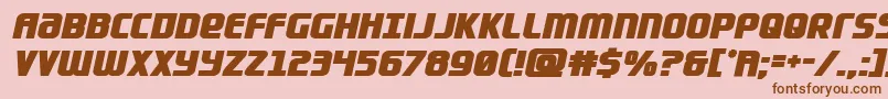 Lightsiderbold Font – Brown Fonts on Pink Background