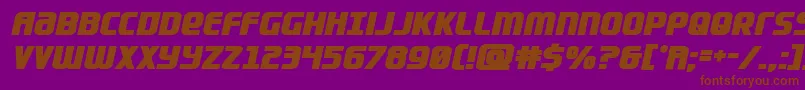 Lightsiderbold Font – Brown Fonts on Purple Background
