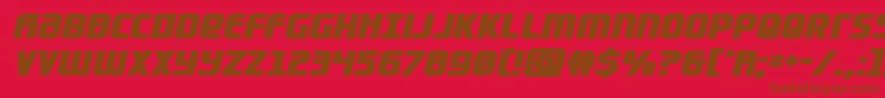 Lightsiderbold Font – Brown Fonts on Red Background