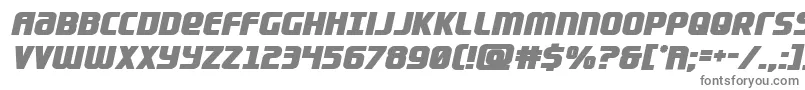 Lightsiderbold-fontti – harmaat kirjasimet valkoisella taustalla