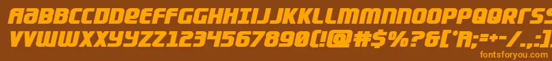 Lightsiderbold Font – Orange Fonts on Brown Background