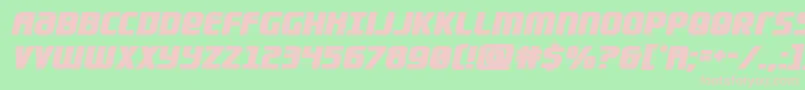 Lightsiderbold Font – Pink Fonts on Green Background