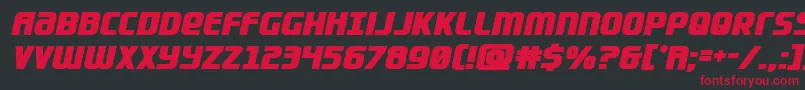 Lightsiderbold Font – Red Fonts on Black Background