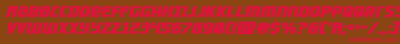 Lightsiderbold Font – Red Fonts on Brown Background