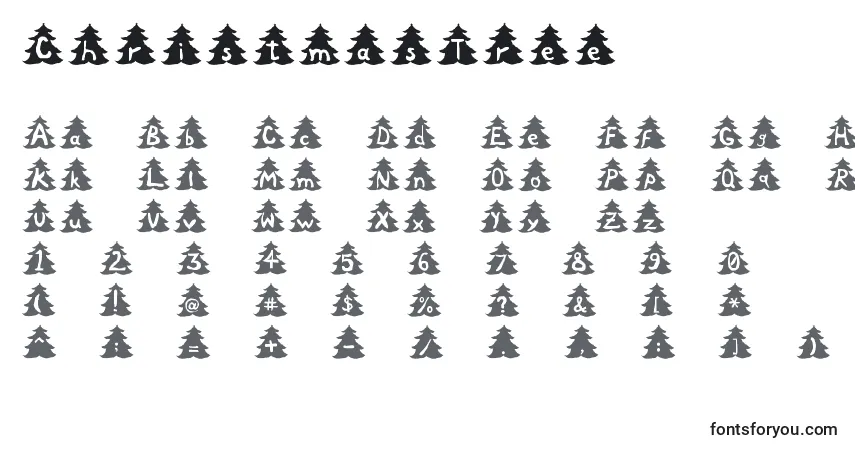 ChristmasTree Font – alphabet, numbers, special characters