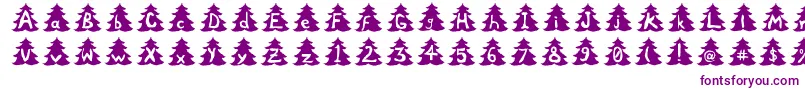 Police ChristmasTree – polices violettes