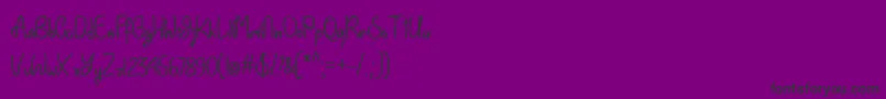 EinhornSchriftTtf Font – Black Fonts on Purple Background