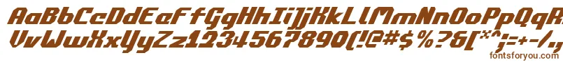 CommonwealthItalic-fontti – ruskeat fontit valkoisella taustalla
