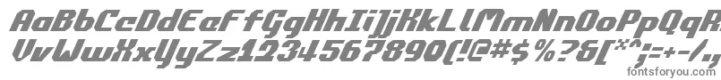 フォントCommonwealthItalic – 白い背景に灰色の文字