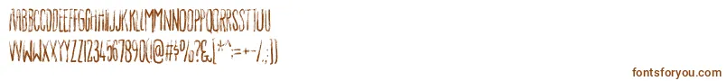 Luxuriousdemo Font – Brown Fonts on White Background
