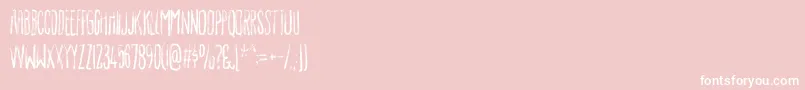 Luxuriousdemo Font – White Fonts on Pink Background
