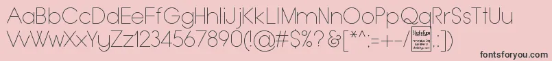 TypoGroteskThinDemo Font – Black Fonts on Pink Background