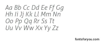 AllerLightItalic Font