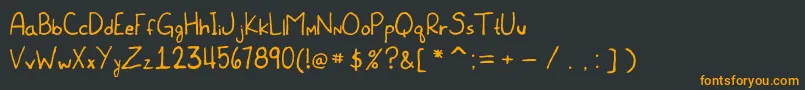 MeetTheSubmarine Font – Orange Fonts on Black Background
