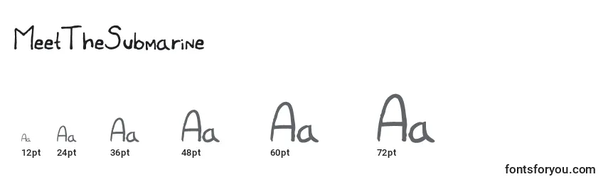 MeetTheSubmarine Font Sizes