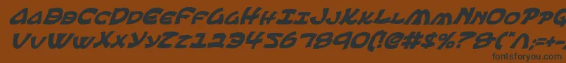 Ephesianbi Font – Black Fonts on Brown Background
