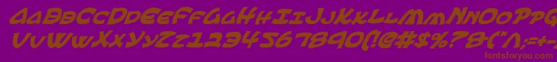 Ephesianbi Font – Brown Fonts on Purple Background