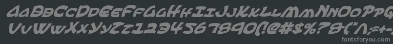 Ephesianbi-fontti – harmaat kirjasimet mustalla taustalla