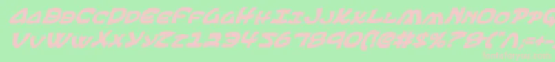 Ephesianbi Font – Pink Fonts on Green Background