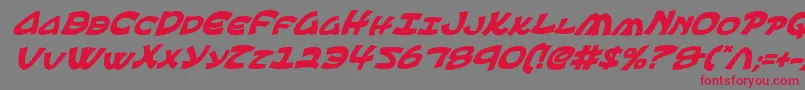 Ephesianbi Font – Red Fonts on Gray Background