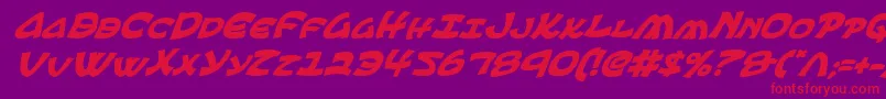 Ephesianbi Font – Red Fonts on Purple Background