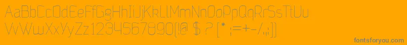 JalaneLight Font – Gray Fonts on Orange Background