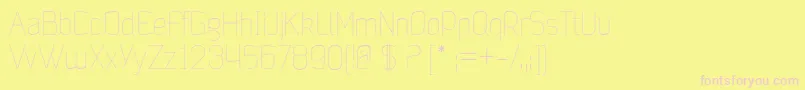 JalaneLight Font – Pink Fonts on Yellow Background