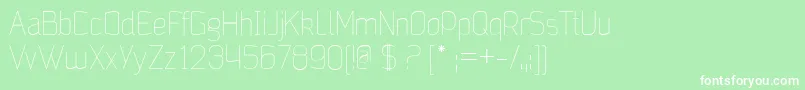 JalaneLight Font – White Fonts on Green Background