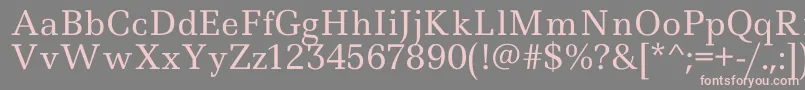 Ledger Font – Pink Fonts on Gray Background