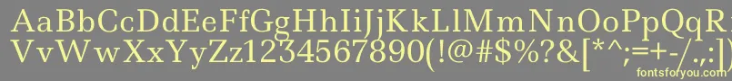 Ledger Font – Yellow Fonts on Gray Background